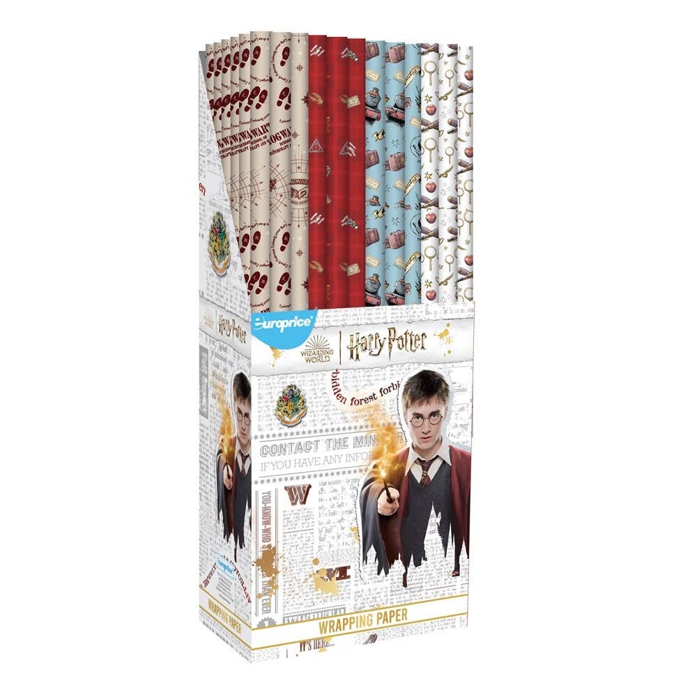 Harry Potter Wrapping Paper Hogwarts Ron And Hermione 70 sq Ft All Occasion  Gift
